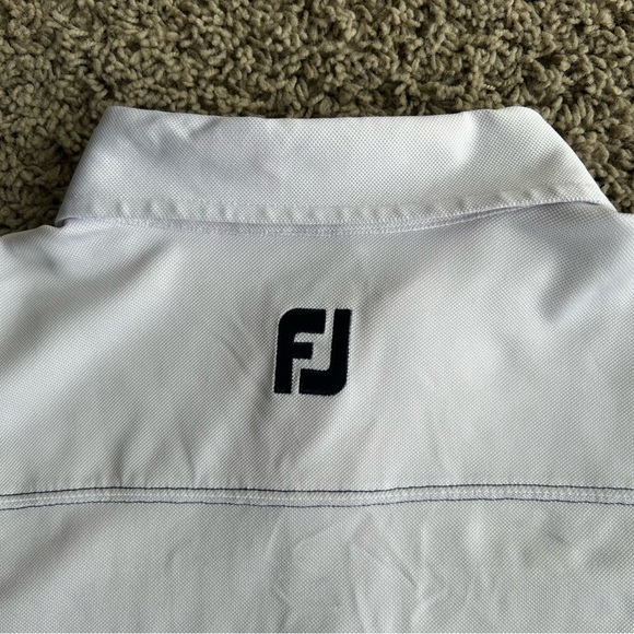 FootJoy FJ Polo Men's Large White "BLCC" Golf Active Performance Stretch Shirt - Picture 10 of 10